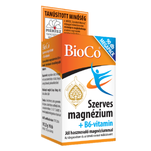 Bioco szerves magnézium és B6-vitamin 90 db